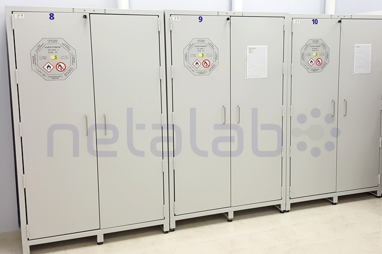 Netalab - İthal Kimyasal Madde Saklama Dolapları EN-14175